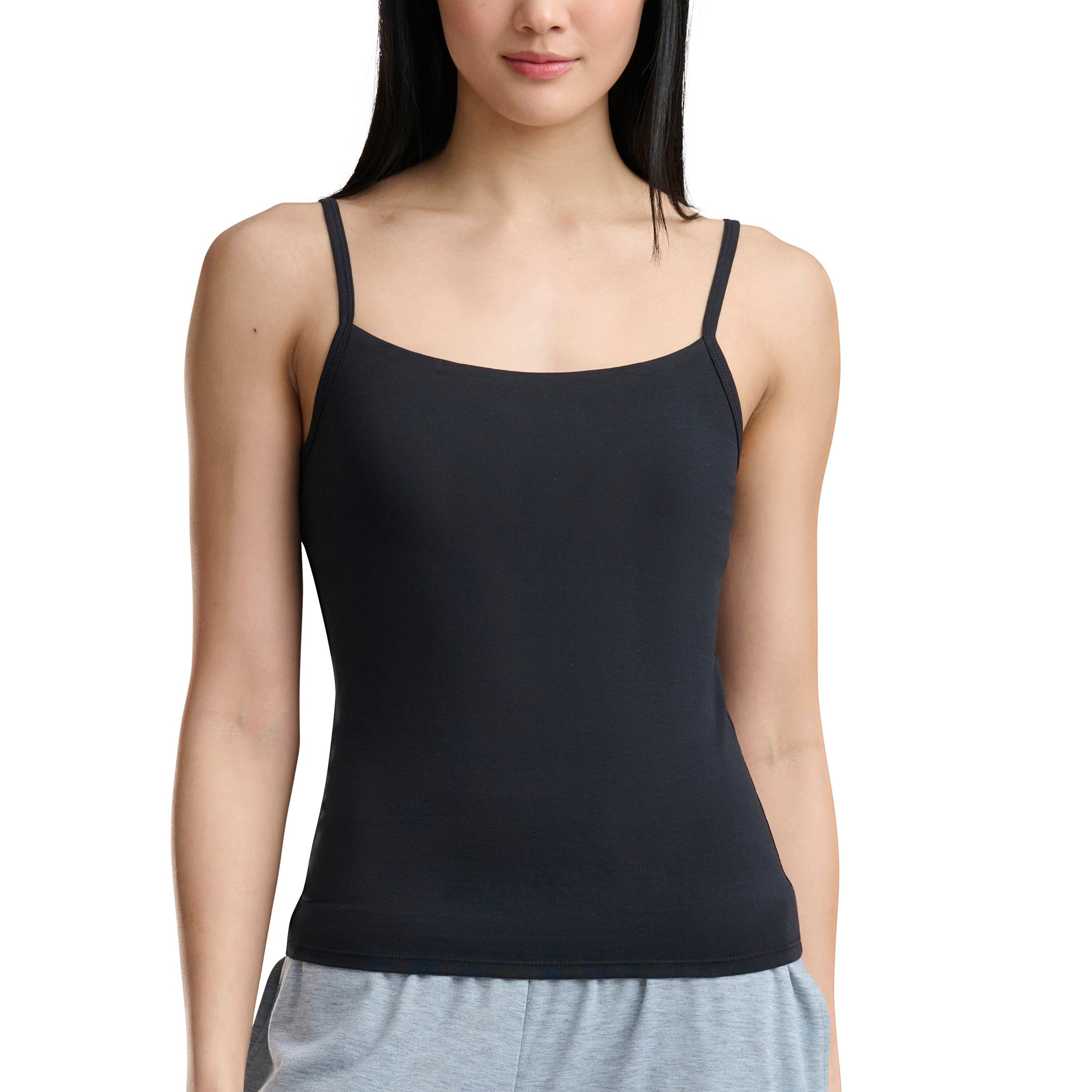 Splendid Women's Cami with Built-In Shelf Bra, 3-pack