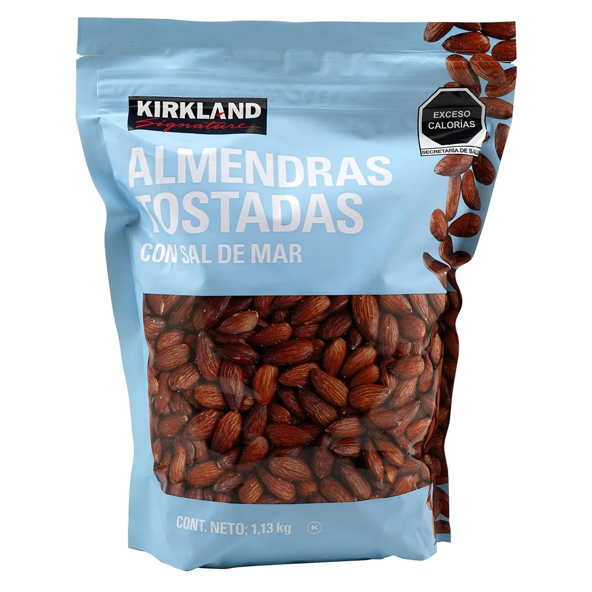 Kirkland Signature Roasted Almonds with Sea Salt 40 oz (1.13kg) Packed With HealthEmpire LLC Poly Bag