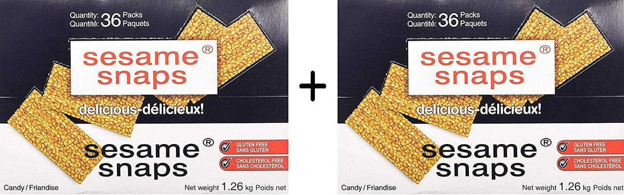Sesame Snaps Candy (36X35)Gram, 1.26 Kilogram (2 Pack)