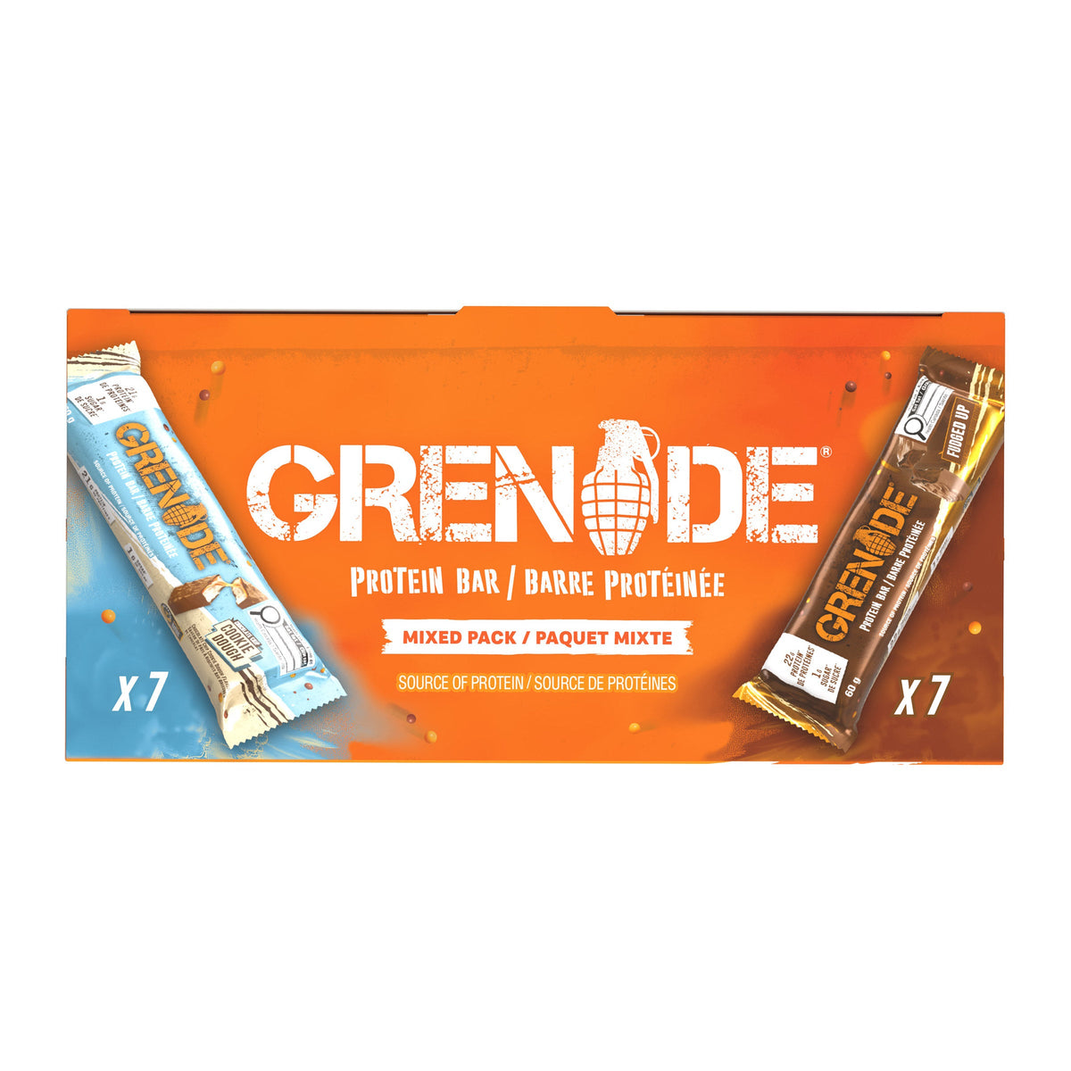 Grenade Protein Bar Mixed Pack, 14 × 60 g
