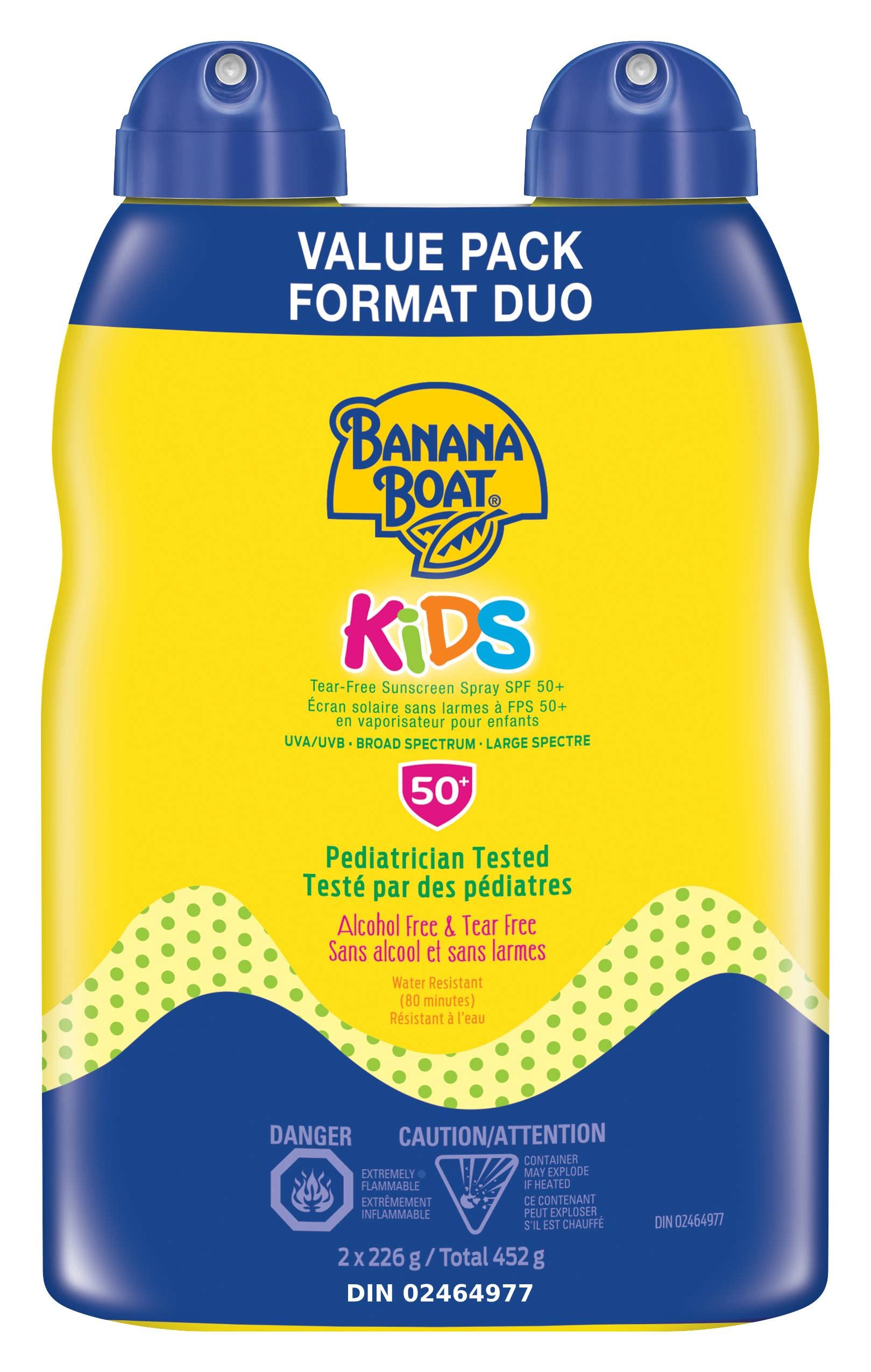 Banana Boat Kids Sunscreen Lotion, Tear Free, Spf 50+ value Twin Pack, 452 Milliliters
