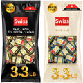 Premium Swiss Milk & Dark Chocolate 3.3 LB (pack of 2) Mega Bulk Bag – Individually Wrapped Creamy Chocolates – Holiday & Xmas Candy – Party, Events, Gift Bags & Fundraising